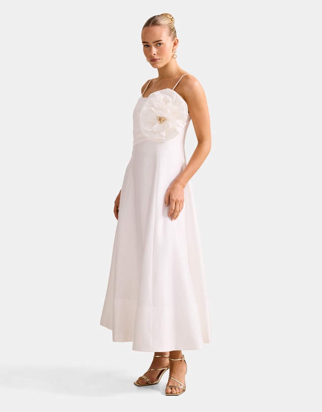 Forever New - Felicia Structured Flower Midi Dress