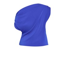City Chic - Plus size Imani Off Shoulder Top - ocean blue