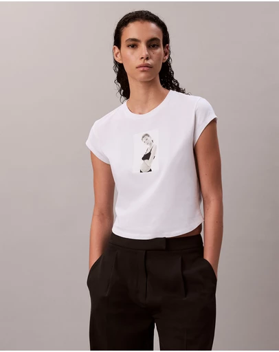 Calvin Klein - Kate Moss Graphic Baby Tee