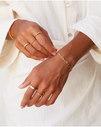 HOUSE OF SLANI - Eudora Ribbed Gold Ring