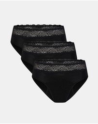 Modibodi - Sensual Hi Waist Period Bikini Mixed Absorbency 3 Pack