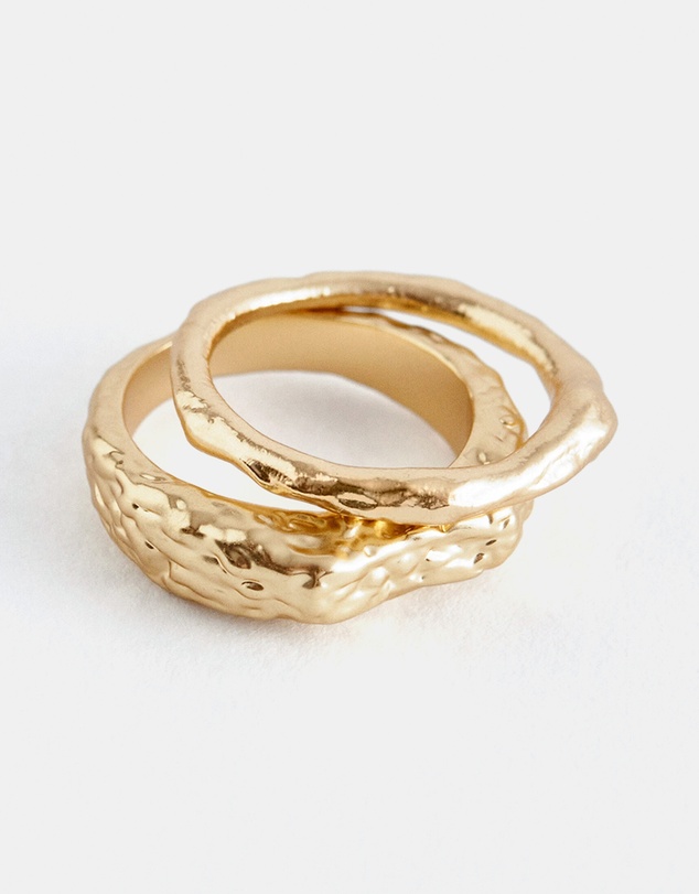 & Other Stories - Textured Ring Set