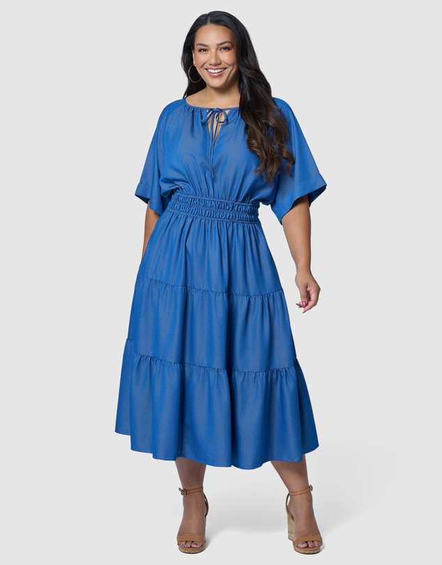 Indigo Tonic - Skye Chambray Midi Dress