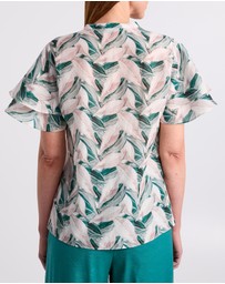 David Lawrence - Cyrus Flutter Sleeve Blouse
