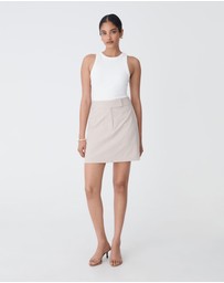 Forcast - Koora Checked Mini Skirt