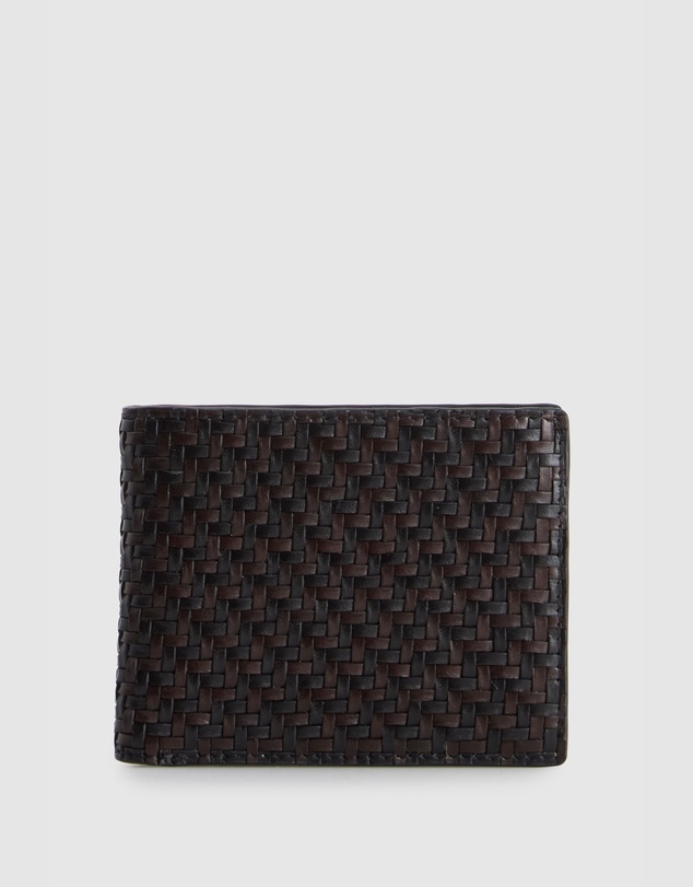 Evity - RFID Logan Leather Weave Bifold