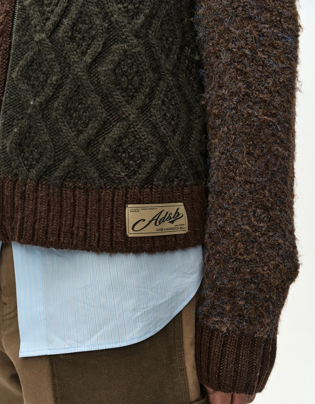 Andersson Bell - Patchwork Zip-Up Sweater
