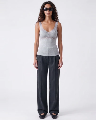 Style Addict - Leyla Lace Cami - Grey Marle