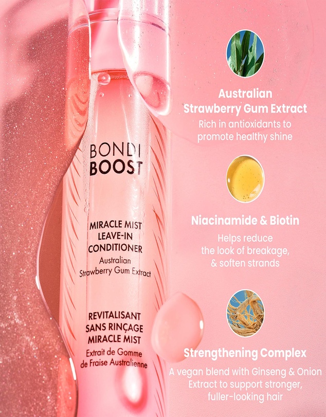 Bondi Boost - Hg Strawberry Gum Miracle Mist Leave-In Conditioner + Heat Protect