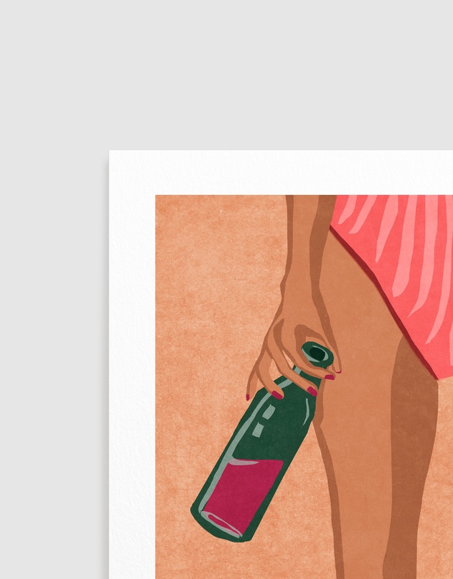 Olive et Oriel - Wine And Socks by Raissa Oltmanns Art Print