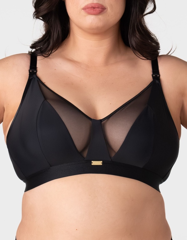 Hotmilk Maternity Lingerie - Flawless Full Cup Plunge Nursing Bra - Wirefree