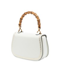 Pre-Loved by Azura Reborn - Pre-Loved Calfskin Frame Print Bamboo Top Handle Bag