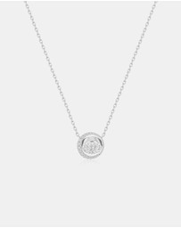 Ania Haie - Silver Reversible Pave Moon Evil-Eye Necklace