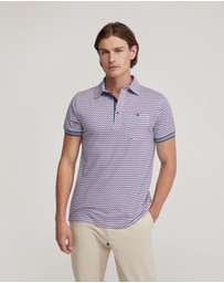 Oxford - Milo Cotton Jersey Printed Polo
