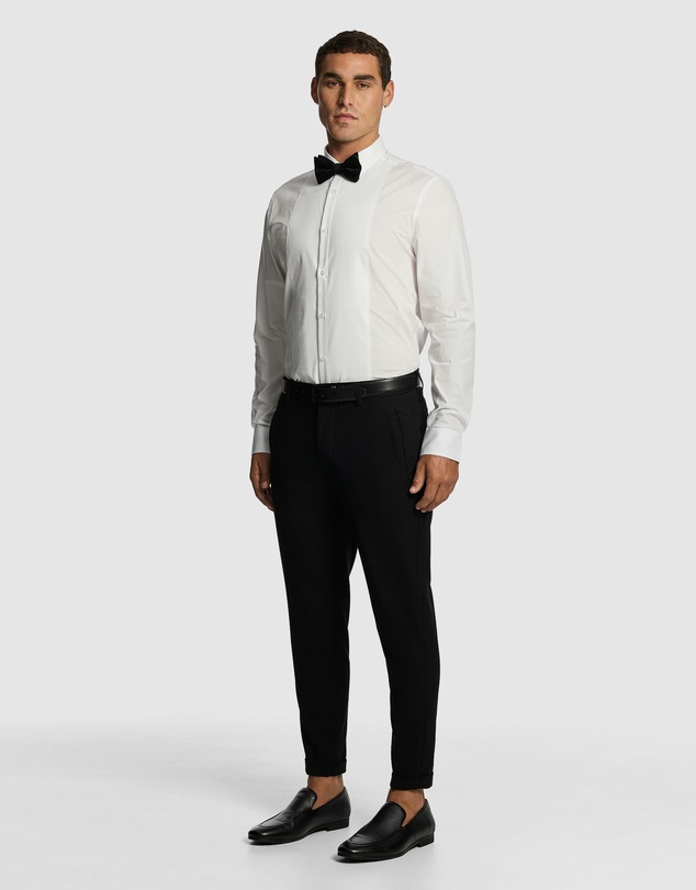 yd. - Tuxedo Slim Fit Stretch Dress Shirt