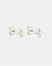 By Charlotte - Silver Live in Light Stud Earrings