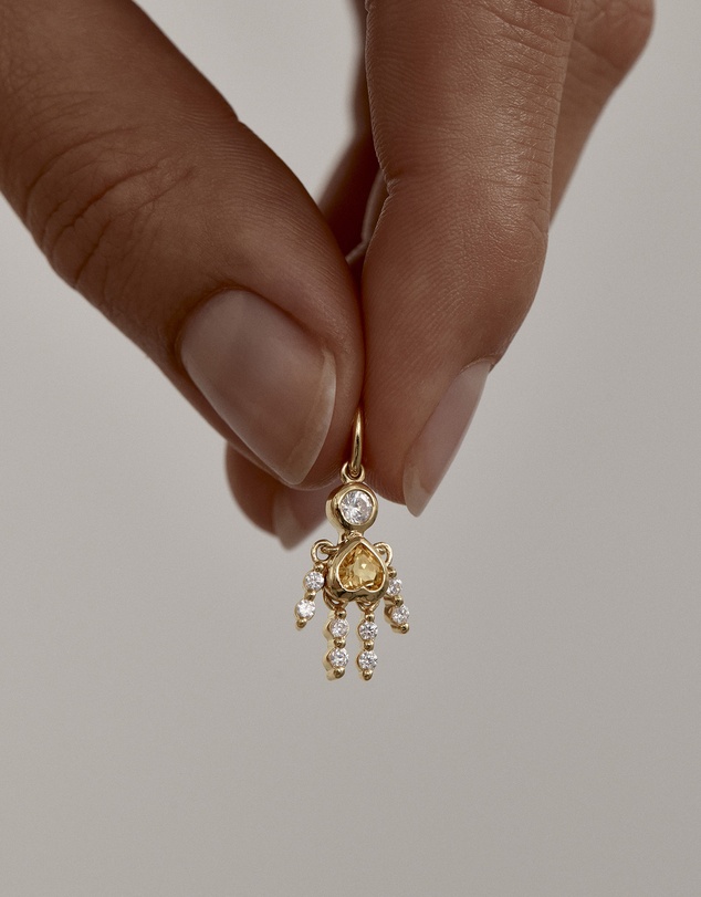 By Charlotte - Tiny Dancer Pendant - Citrine