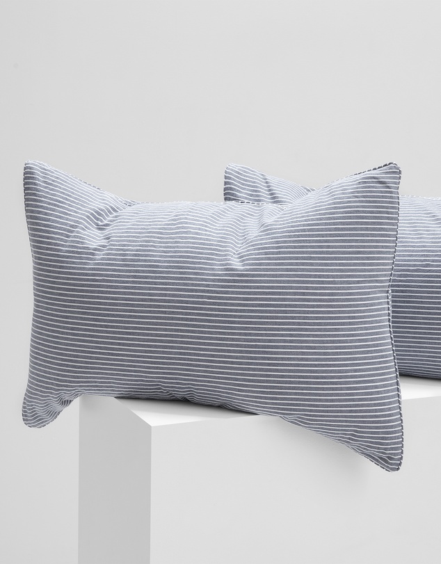 Sheet Society - Leo Washed Cotton Stripe Quilt Cover Set