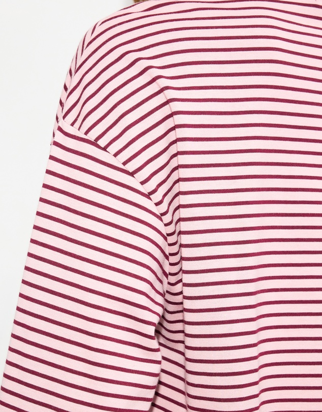 Dazie - Nostalgia Stripe Oversized LS Tee