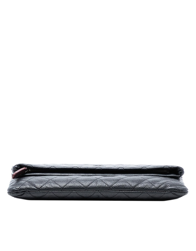Pre-Loved by Azura Reborn - Pre-Loved Quilted Caviar CC Beauty Foldover Clutch