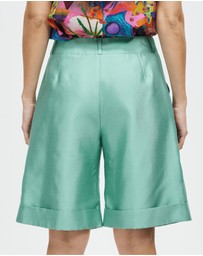 The Social Outfit - Han Tailored Shorts - Opal