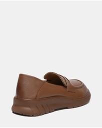 EVERAU - EverAU Ugg Pansy Cow Leather Upper Loafer Oxfords Flats