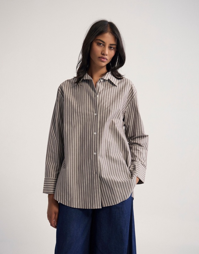 Oxford - Hailey Striped Euro Fabric Shirt