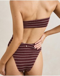 Rhythm - Sol Stripe Strapless One Piece