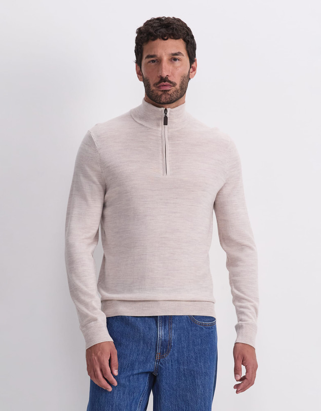 Sportscraft - Merino Quarter Zip Knit