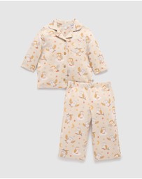 Purebaby - Thick Button Up Pyjama Set -Kids-Babies