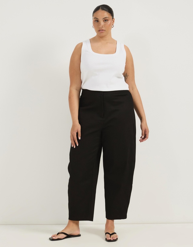 Atmos&Here Curvy - Elena Barrel Leg Pants
