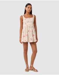 Forever New - Brielle Printed Lace Up Mini Dress
