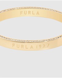 Furla - Furla 1927 Crystal Gold-Tone Bangle Bracelet