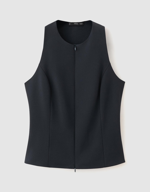 M.N.G - Zipped Fitted Waistcoat