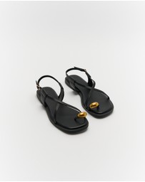 Walnut Melbourne - Eliana Leather Sandal