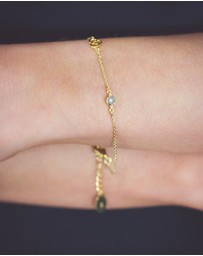 Georgini - Freshwater Pearl And Diamond June Gold Bracelet