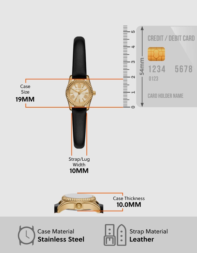 Michael Kors - Lexington Black Analogue Watch