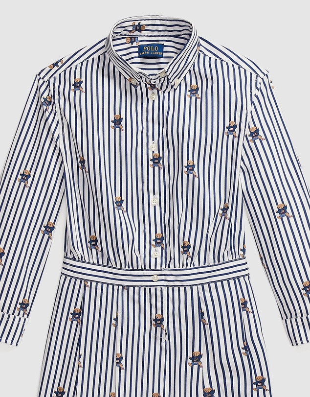 Polo Ralph Lauren - Polo Bear Cotton Shirtdress - Kids