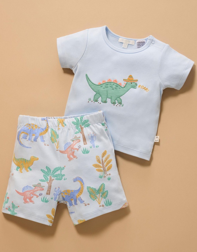 Purebaby - Short Sleep Pyjama Set -Kids-Babies