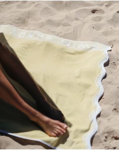 Swim Shady - Limoncello Luxury Beach Towel