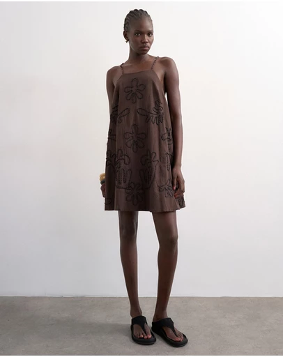 TOPSHOP - Tsmia Trapeze Mini Dress Wvn