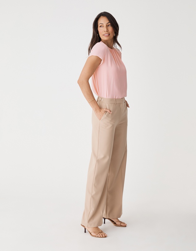 Forcast - Angela Gathered Neck Top