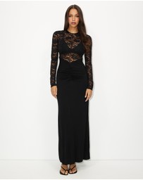 Dazie - Issie Lace Long Sleeve Maxi Dress