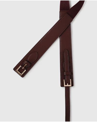 Belle & Bloom - London Fog Leather Waist Belt