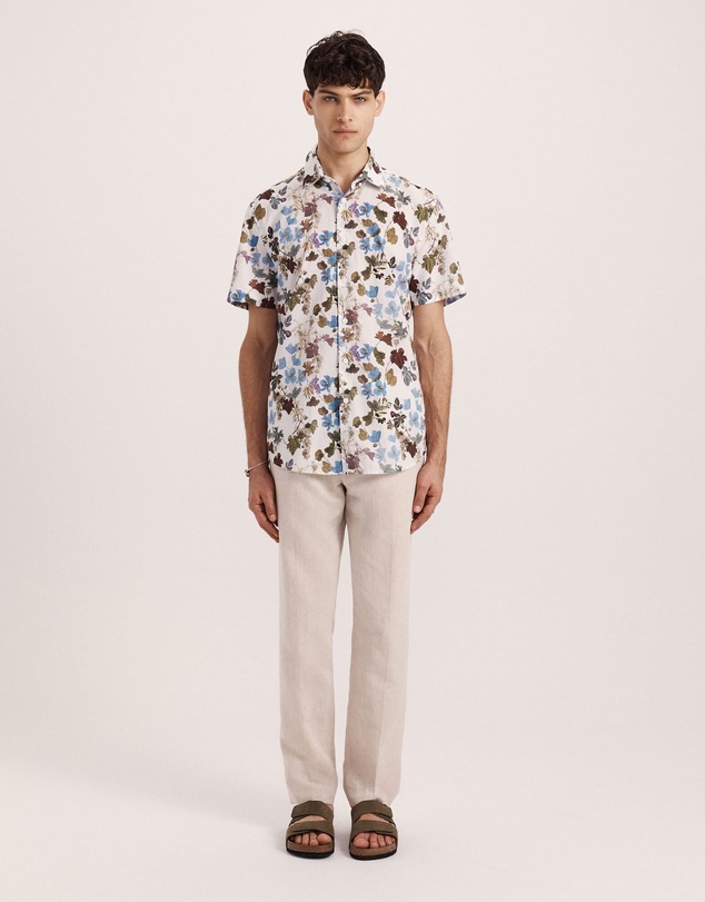 SABA - Evander Cotton Print Short Sleeve Classic Shirt