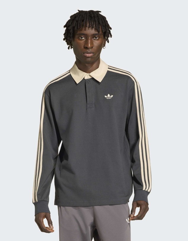 adidas Originals - 3-STRIPES RUGBY LONGSLEEVE POLO Mens