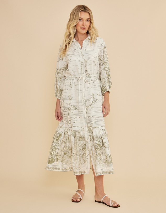 Amelius - Eden Collared Midi Dress