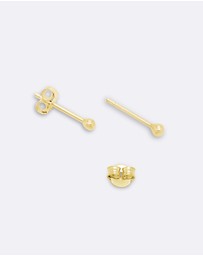 Ichu - Tiny Gold Ball Studs