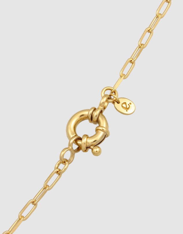 Elli Jewelry - Necklace Link Chain 925 Sterling Silver Gold-Plated