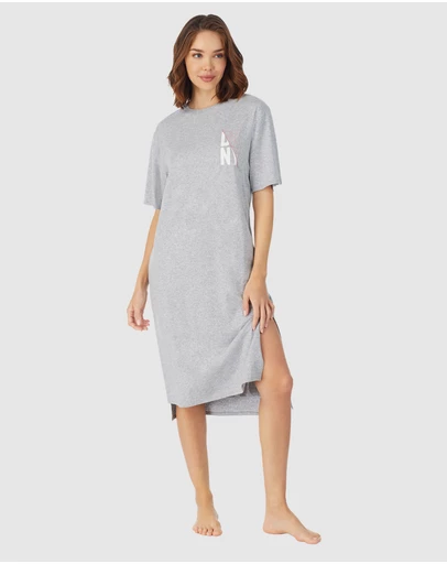 DKNY - Cotton & Viscose Jersey Midi Length T-Shirt Nightgown